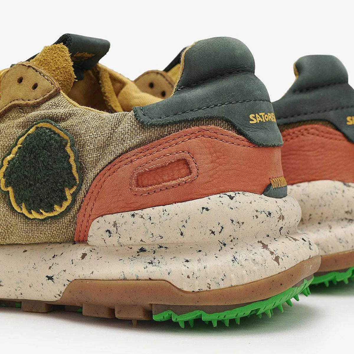 New Satorisan Chacrona-Leinen | Psychadelisches Khaki
