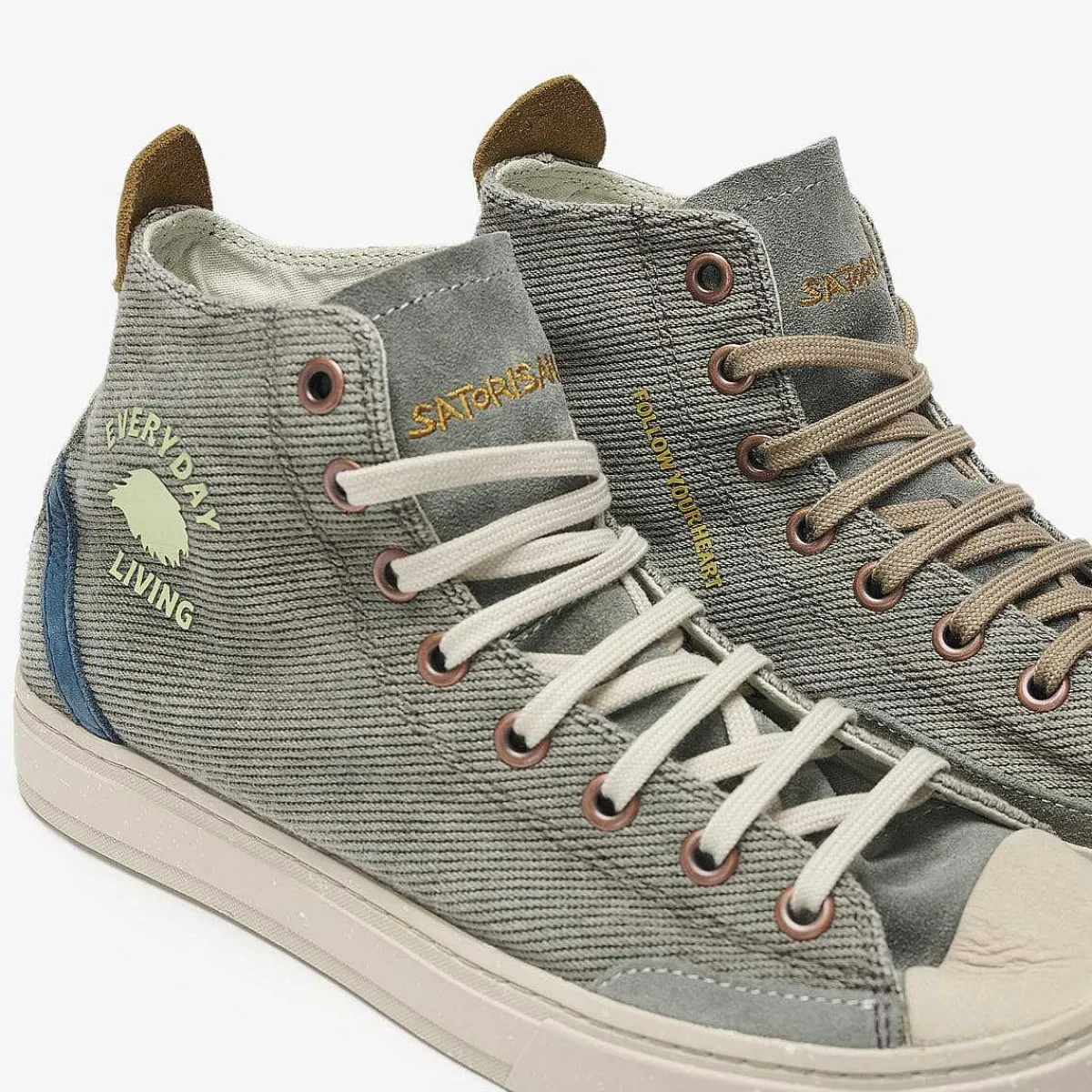 Outlet Satorisan Koto Mid Cotton Vintage | Khaki