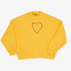 New Satorisan Sweatshirt Oversize Bio-Baumwolle | Primarer Gelber Ursprung