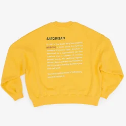 Satorisan Sweatshirt Oversize Bio-Baumwolle | Primarer Gelber Ursprung