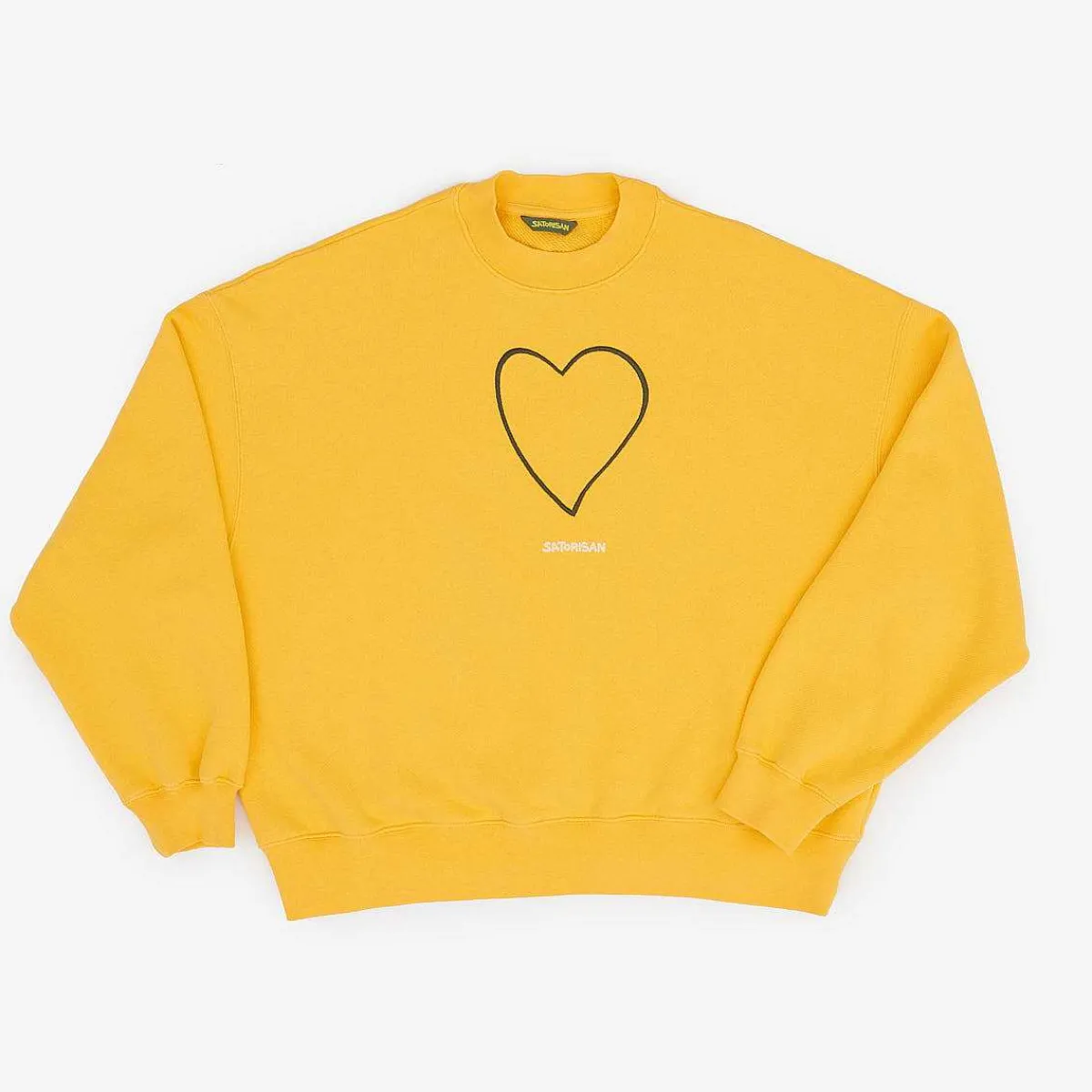 Satorisan Sweatshirt Oversize Bio-Baumwolle | Primarer Gelber Ursprung
