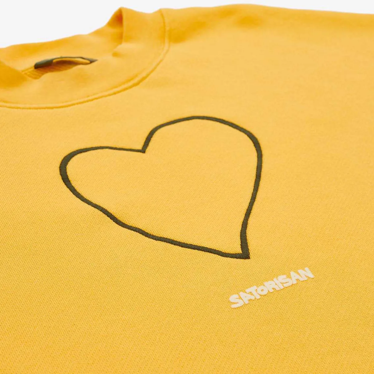Satorisan Sweatshirt Oversize Bio-Baumwolle | Primarer Gelber Ursprung