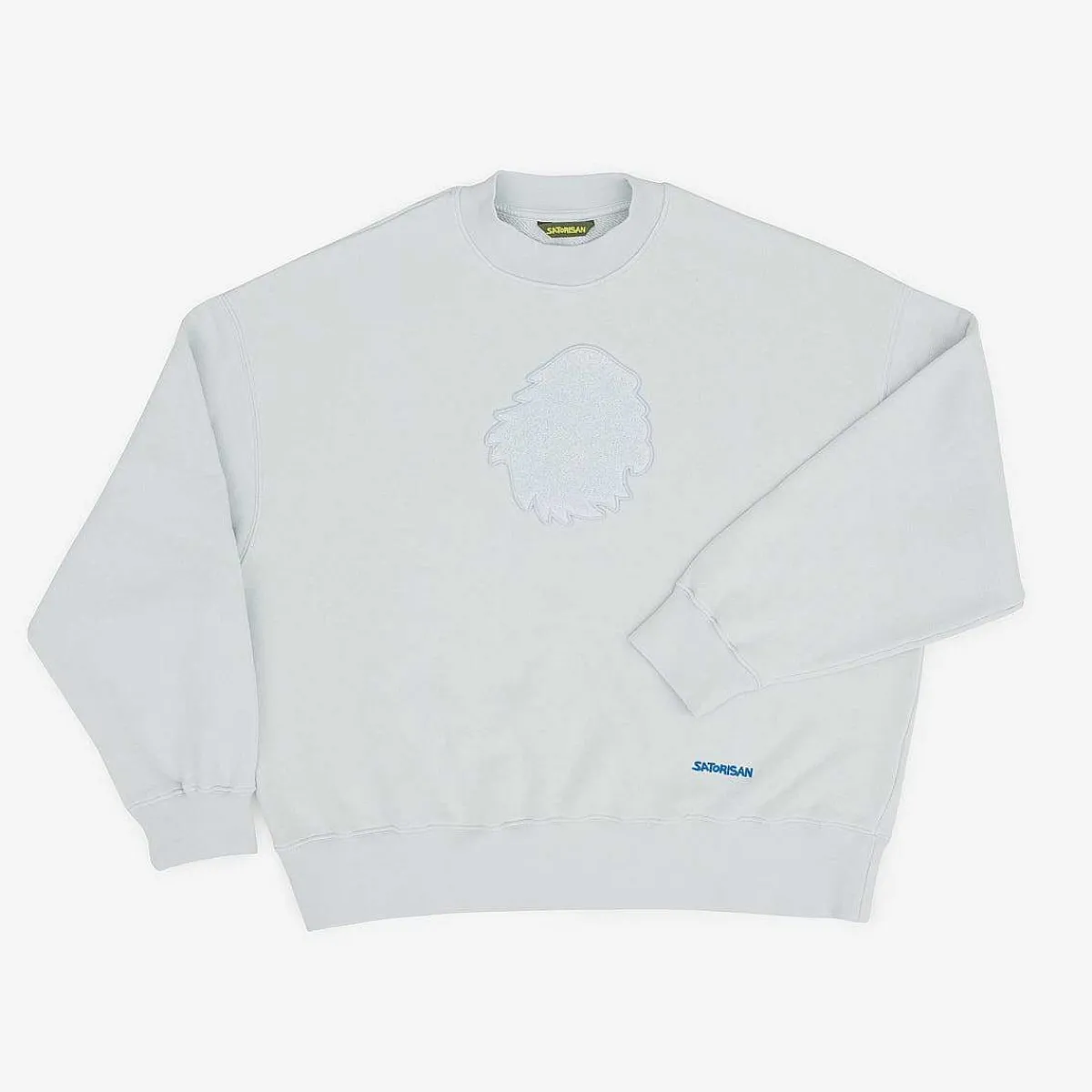 Outlet Satorisan Sweatshirt Oversize Bio-Baumwolle | Illusionsblauer Chenille