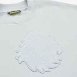 Outlet Satorisan Sweatshirt Oversize Bio-Baumwolle | Illusionsblauer Chenille
