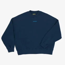 Sale Satorisan Sweatshirt Oversize Bio-Baumwolle | Blaue Tinte