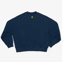 Sale Satorisan Sweatshirt Oversize Bio-Baumwolle | Blaue Tinte
