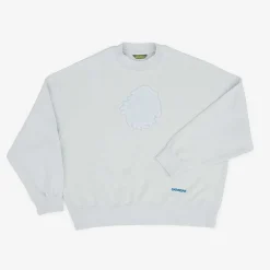 Online Satorisan Sweatshirt Oversize Bio-Baumwolle | Illusionsblauer Chenille