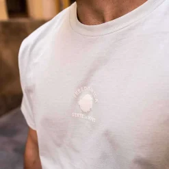 New Satorisan T-Shirt Aus Bio-Baumwolle Mit Normaler Passform | Kristalliner Gruner Freiheitsstaat