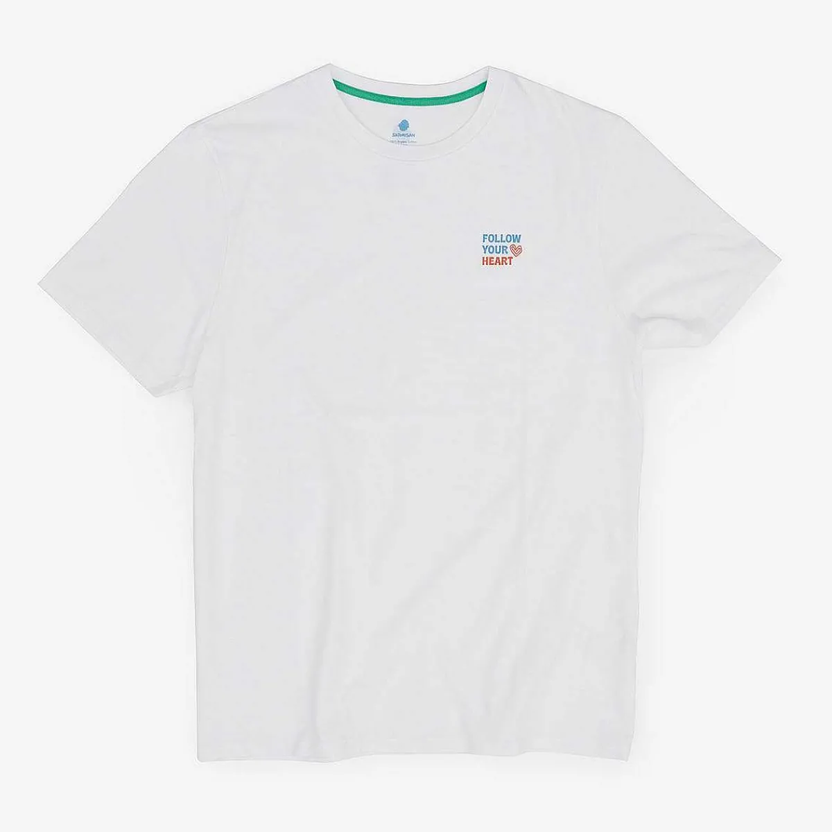 Hot Satorisan T-Shirt Aus Bio-Baumwolle Mit Normaler Passform | Weis Folge Deinem Herzen