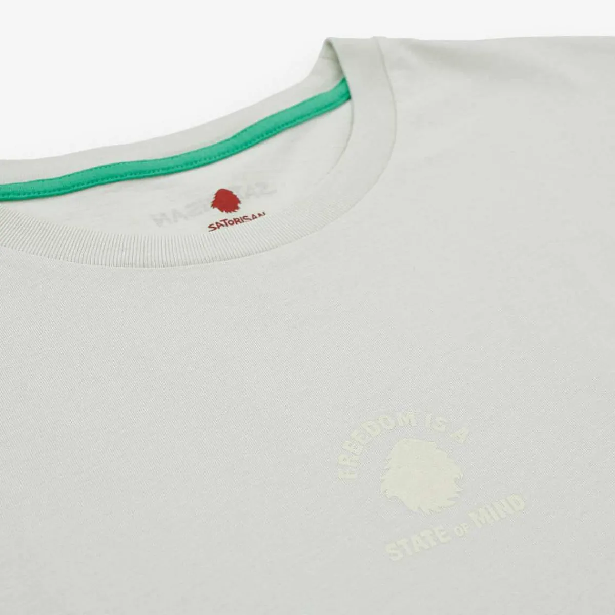 Outlet Satorisan T-Shirt Aus Bio-Baumwolle Mit Normaler Passform | Kristalliner Gruner Freiheitsstaat