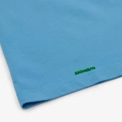 Outlet Satorisan T-Shirt Oversize Bio-Baumwolle | Beruhigendes Blaues Satori-Auge