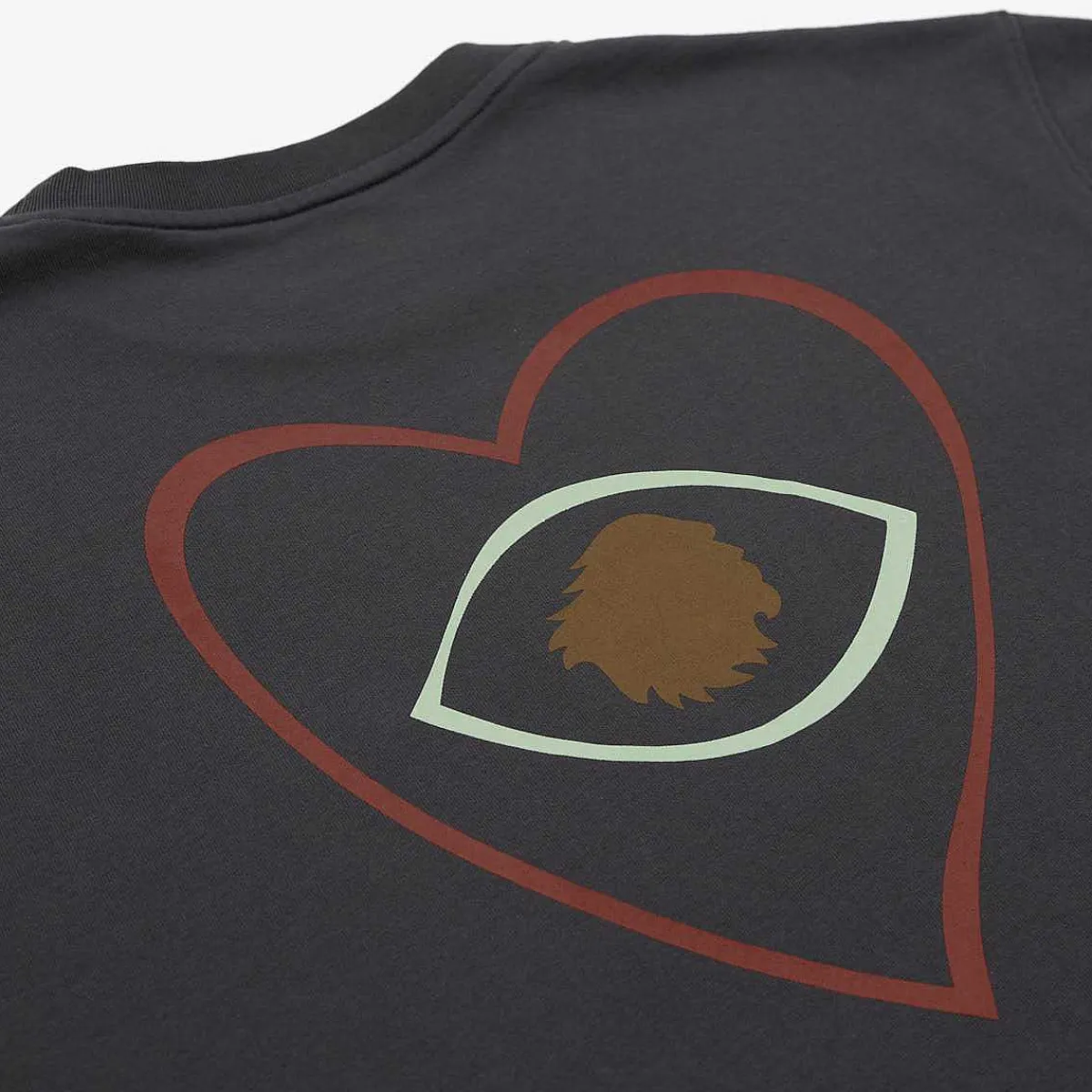 Discount Satorisan T-Shirt Oversize Bio-Baumwolle | Kohle-Herzauge