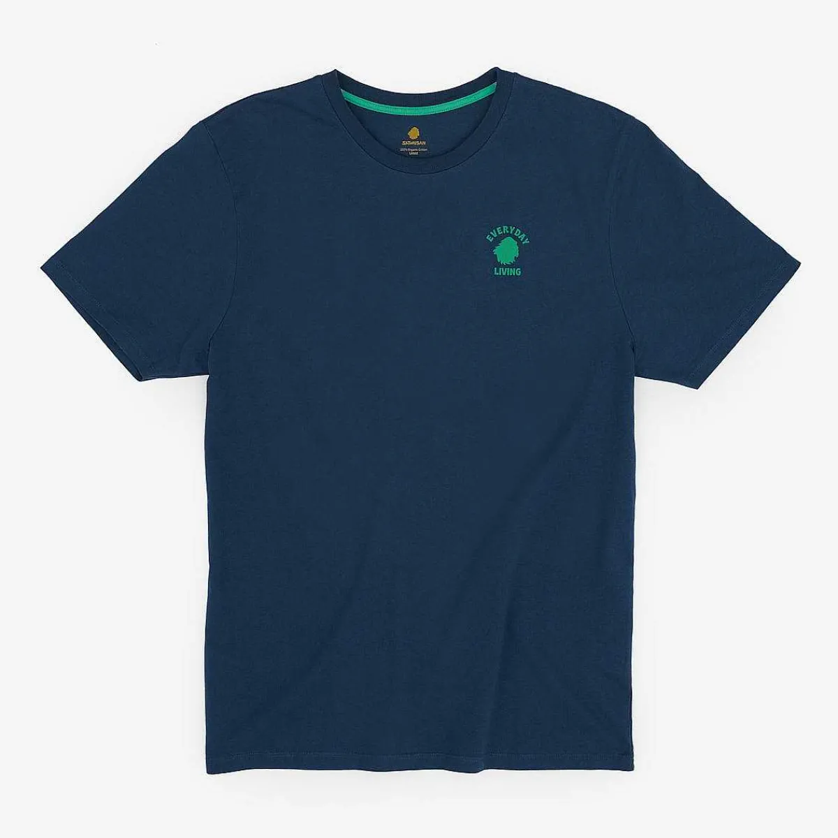 Clearance Satorisan T-Shirt Regular Fit Bio-Baumwolle | Blaue Tinte Jeden Tag Leben