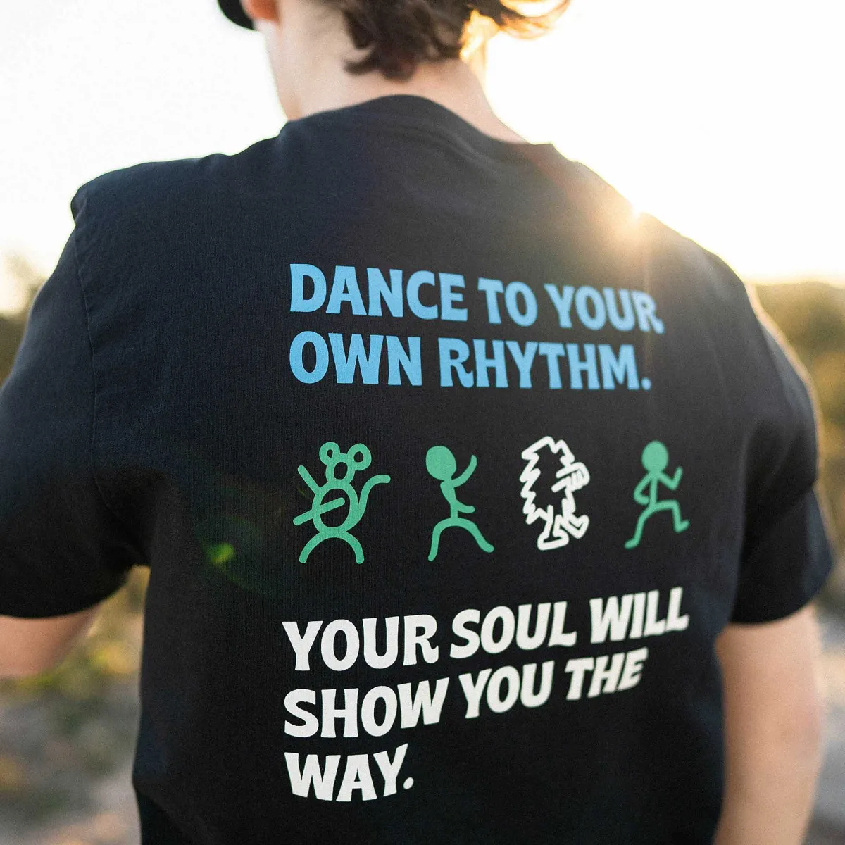 Online Satorisan T-Shirt Regular Fit Bio-Baumwolle | Black Dance Your Own Rhythm